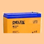 Аккумуляторная батарея 12V/9Ah Delta HR 12-9 (12В/9 А·ч) 12-9 (АКБ) - фото