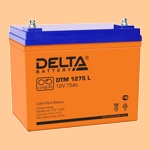 Аккумуляторная батарея (АКБ)  к ибп Delta DTM 1275 L (12В/75 А·ч) 1275 L (12-75) для насосов и котлов - фото