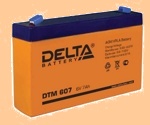 Аккумуляторная батарея 6V/7Аh Delta DTM 607 (6В/7 А·ч) (АКБ) DTM - фото
