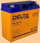 Аккумуляторная батарея (АКБ) к ибп Delta HR 12-18 (12В/18 А·ч) 12-18 (1218 ) - фото