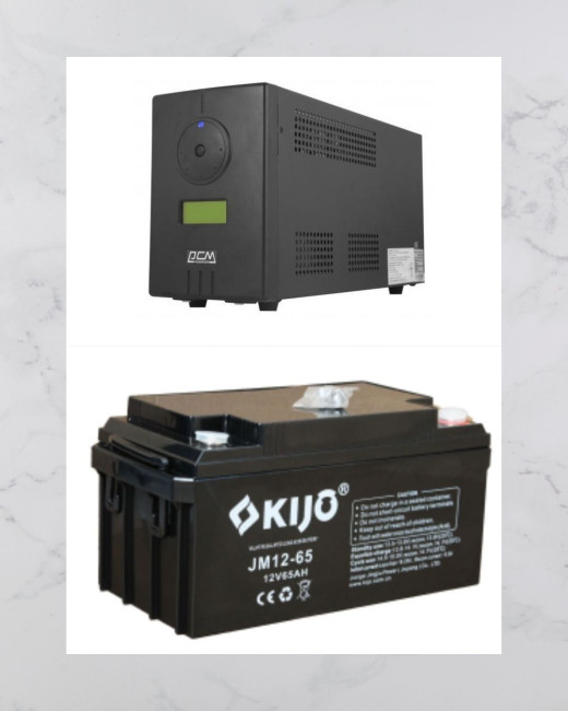 Готовое решение ИБП POWERCOM INF-1100+12V/75Ah  - фото