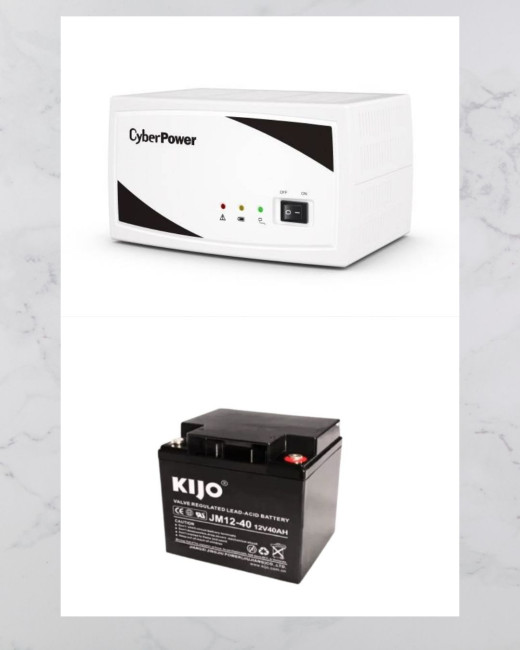 Готовое решение Инвертор Cyber Power SMP350EI +12V/40Ah  - фото