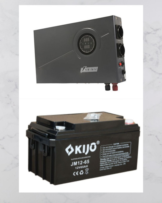 Готовое решение ИБП POWERMAN Smart 800 INV +12V/65Ah - фото