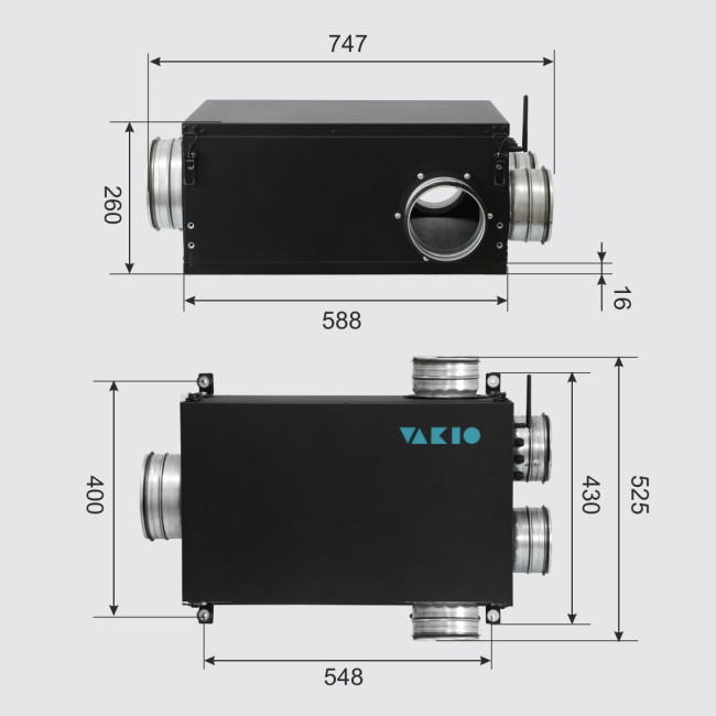 Вытяжная установка VAKIO SmartEx 500 Silent 2.0 - фото3
