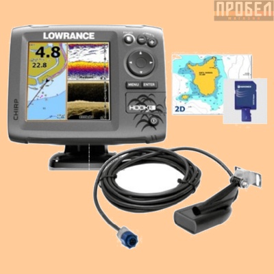 Эхолот Lowrance Hook-5 Mid/High/DownScan™ (000-12656-001) 