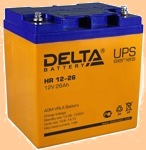 Аккумуляторная батарея (АКБ) к ибп Delta HR 12-26 (12В/26 А·ч) 12-26 (1226) - фото