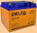 Аккумуляторная батарея (АКБ) к ибп Delta HR 12-40 (12В/45 А·ч) 12-40 (10-12 лет) (1240) - фото