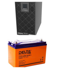 Готовое решение ИБП Сайбер Электро Эксперт Плюс-3000s +12V/100Ah Delta DTM 12100 L - фото