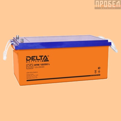 Аккумуляторная батарея (АКБ) к ибп Delta DTM 12250 L (12В/250 А·ч) 12250 L (12-250) для насосов и котлов - фото