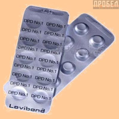 Таблетки Lovibond DPD1 для тестера (упаковка 10 шт) свободный хлор ( Химия для бассейна) - фото