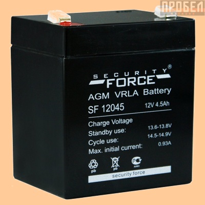 Аккумуляторная батарея для ибп 12V/4,5Ah Security Force SF 12045 (12В/4.5 А·ч) 12045