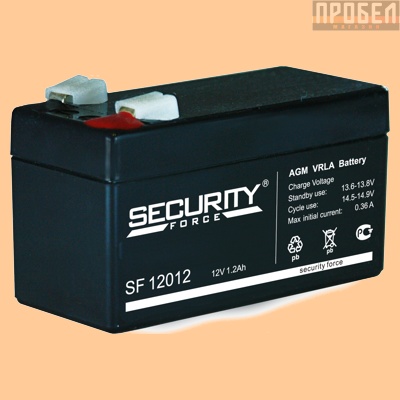 Аккумуляторная батарея для ибп 12V/1.2Ah Security Force, SF 12012 , W164 (ML, GL)